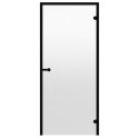Porte per sauna in vetro HARVIA, telaio in alluminio nero 8x21 (linea nera) - 1