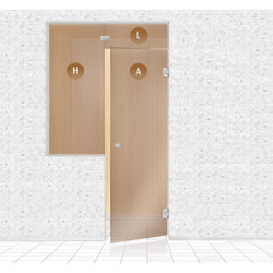 Parete in vetro per sauna, AD TYPE 4  Parete in vetro per sauna, AD TYPE 4