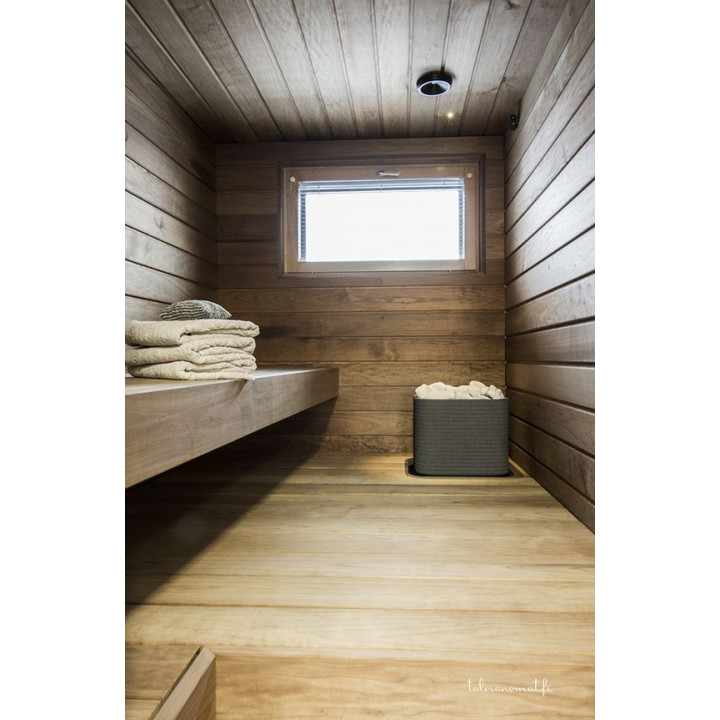 Stufa per sauna TULIKIVI HUURRE, bianca, con pannello di controllo