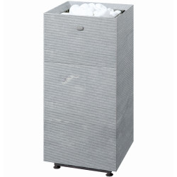 Stufa elettrica per sauna TULIKIVI TUISKU RIGATA senza pannello di controllo  Stufa elettrica per sauna TULIKIVI TUISKU RIGATA senza pannello di controllo