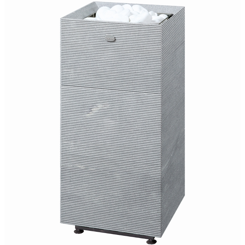 Stufa elettrica per sauna TULIKIVI TUISKU RIGATA con pannello di controllo Stufa elettrica per sauna TULIKIVI TUISKU RIGATA con pannello di controllo
