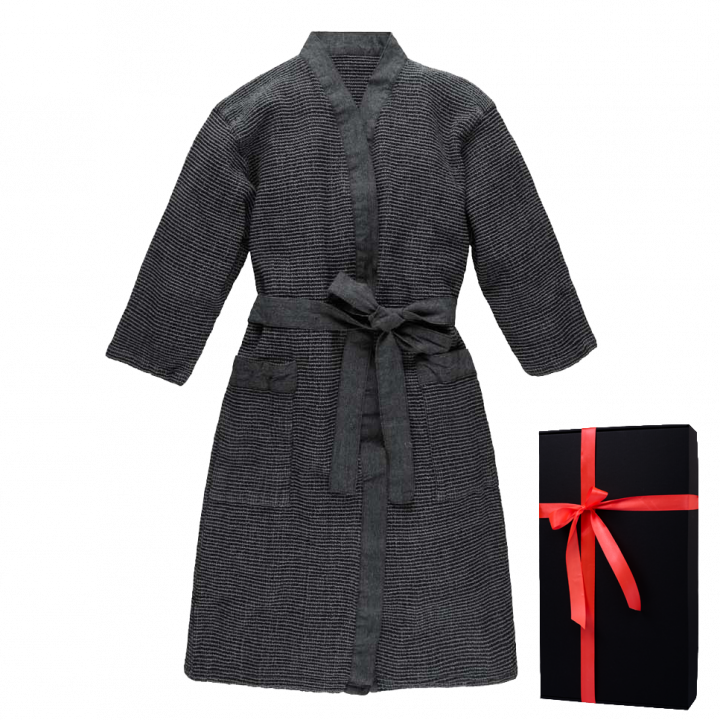 Accappatoio in confezione regalo, RENTO KENNO, grigio