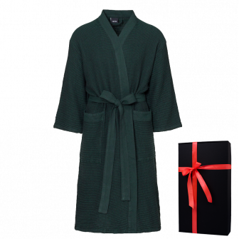 Accappatoio in confezione regalo, RENTO KENNO, verde scuro