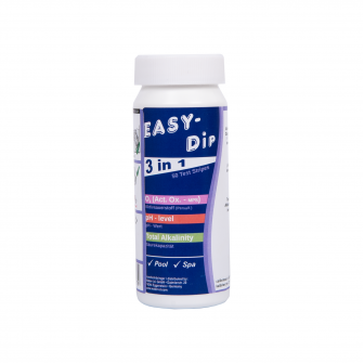 Strisce reattive Easy-Dip 3 in 1 per test di pH, O2 e alcalinità dell'acqua, 50 pezzi