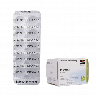 Compresse per analisi dell'acqua DPD 1, per fotometro, determinazione del contenuto di cloro e bromo, 10 compresse