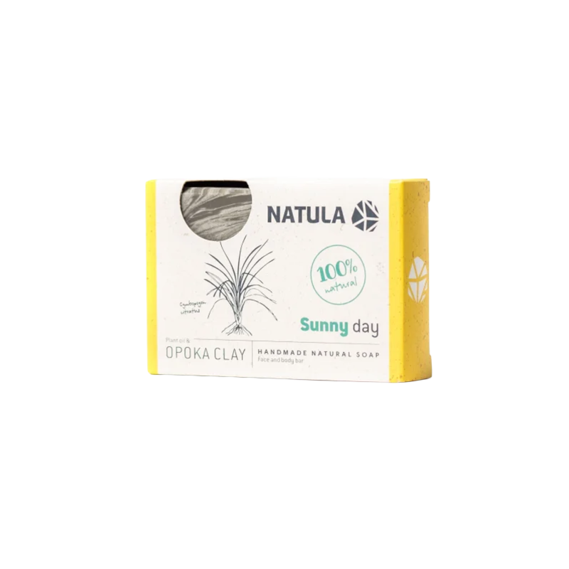 Sapone viso e corpo NATULA con roccia opoka e citronella 100g