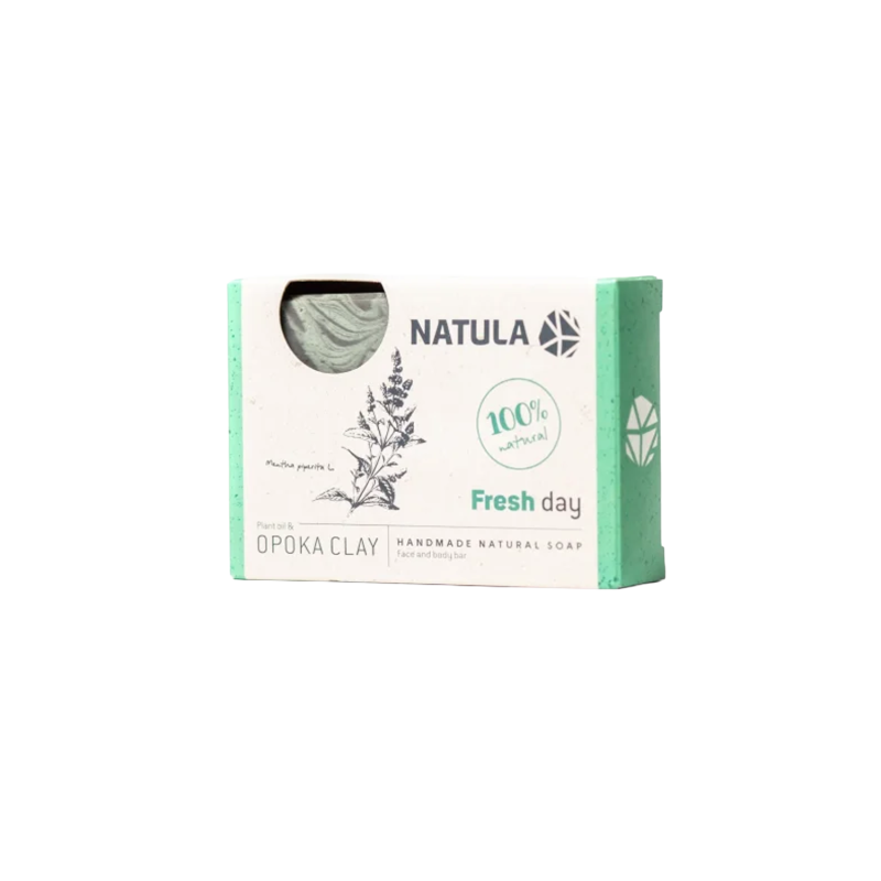 Sapone viso e corpo NATULA con pietra opoka e menta 100g
