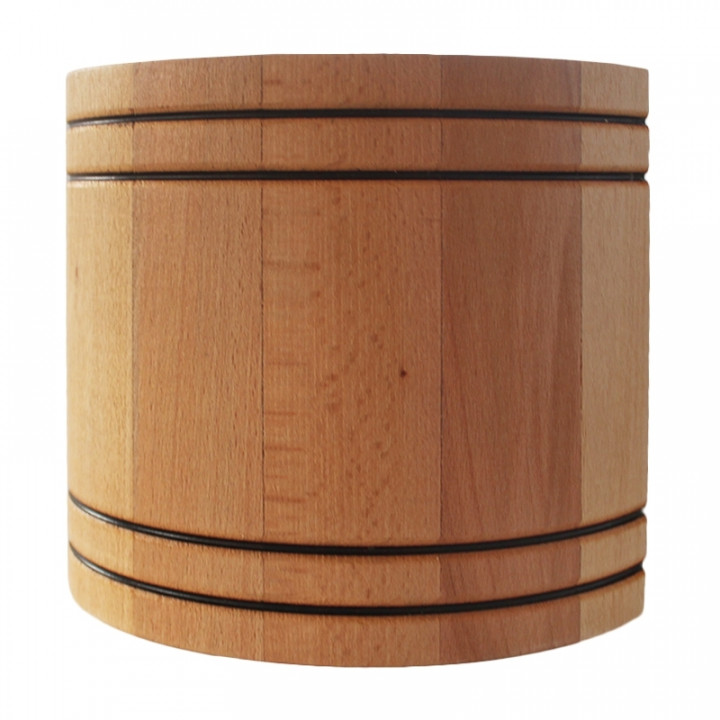 Ventilatore per sauna MM-S con valvola posteriore e finitura in legno curvato d/100mm