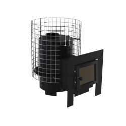 Stufa a legna per sauna - VILPRA GRANNUS-8-LV con focolare esterno 