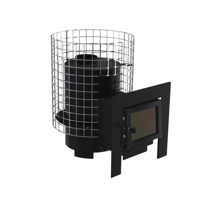 Stufa a legna per sauna - VILPRA GRANNUS-8-LV con focolare esterno