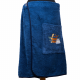 Set regalo in confezione regalo per LUI. Cappello e grembiule da sauna da uomo - BLU