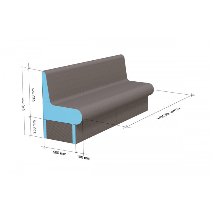 Sedile per sauna a vapore WEDI 1000mm