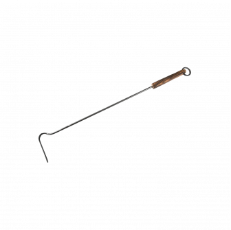 Attizzatoio per camino con manico in legno, 620 mm