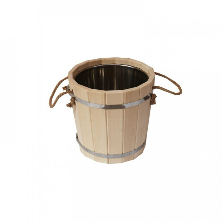 Secchio per sauna con inserto in acciaio inossidabile, 20 l