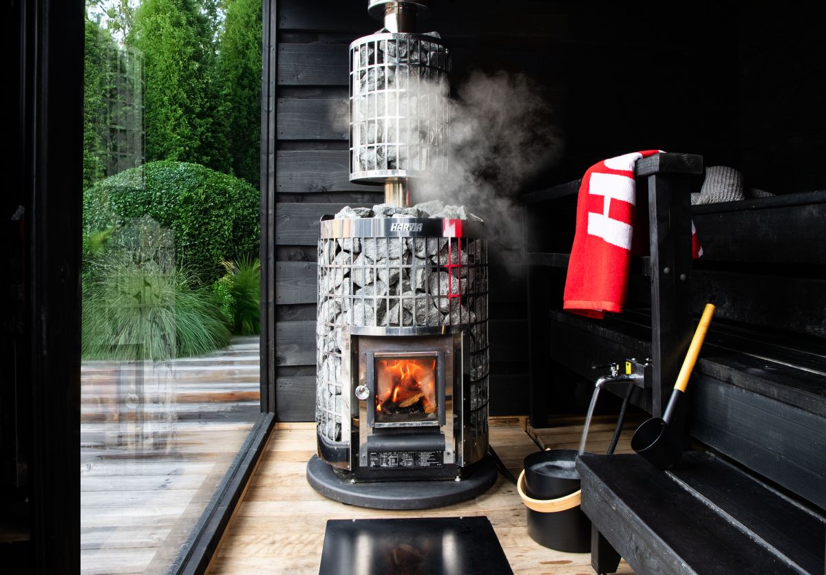 Stufa a legna per sauna