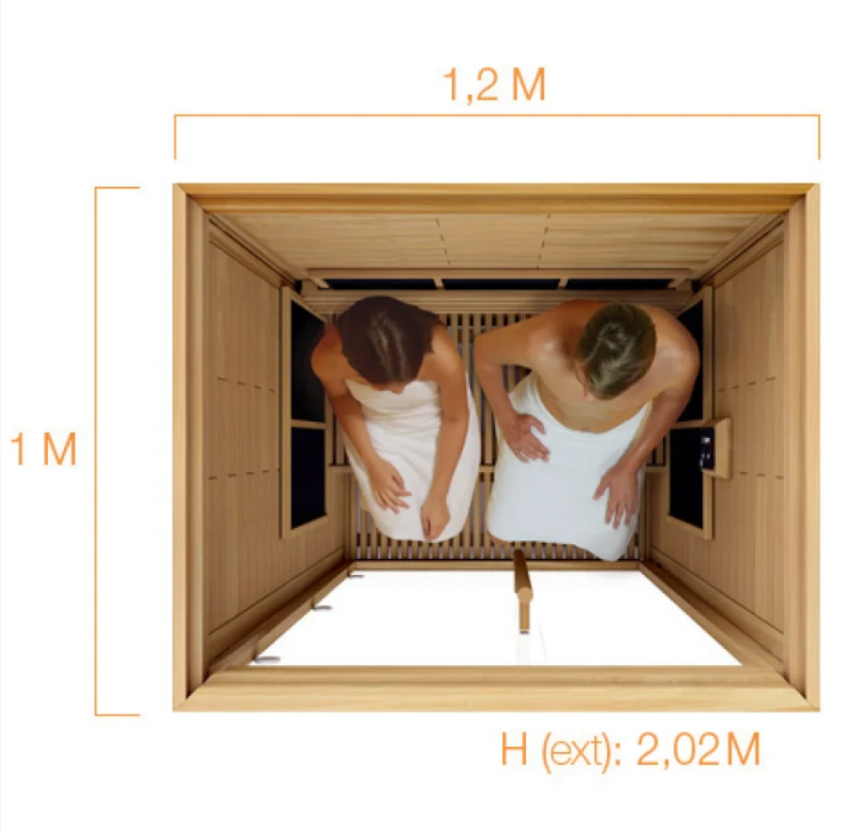 Cabina sauna a infrarossi Sawo