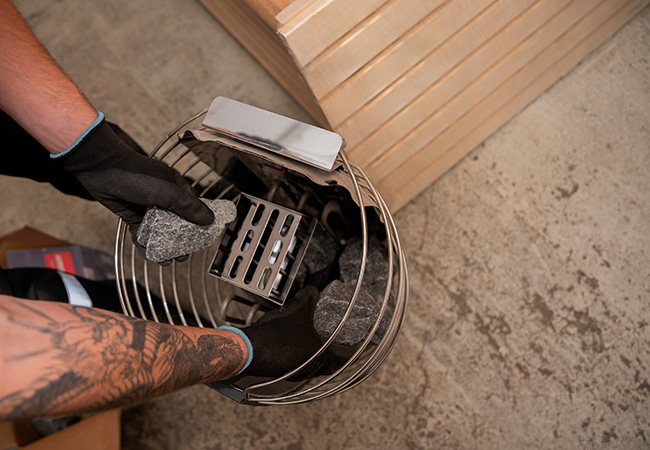 Pietre per sauna e loro stratificazione in autunno: TOP 3 schemi in base alle frazioni e ai flussi d'aria