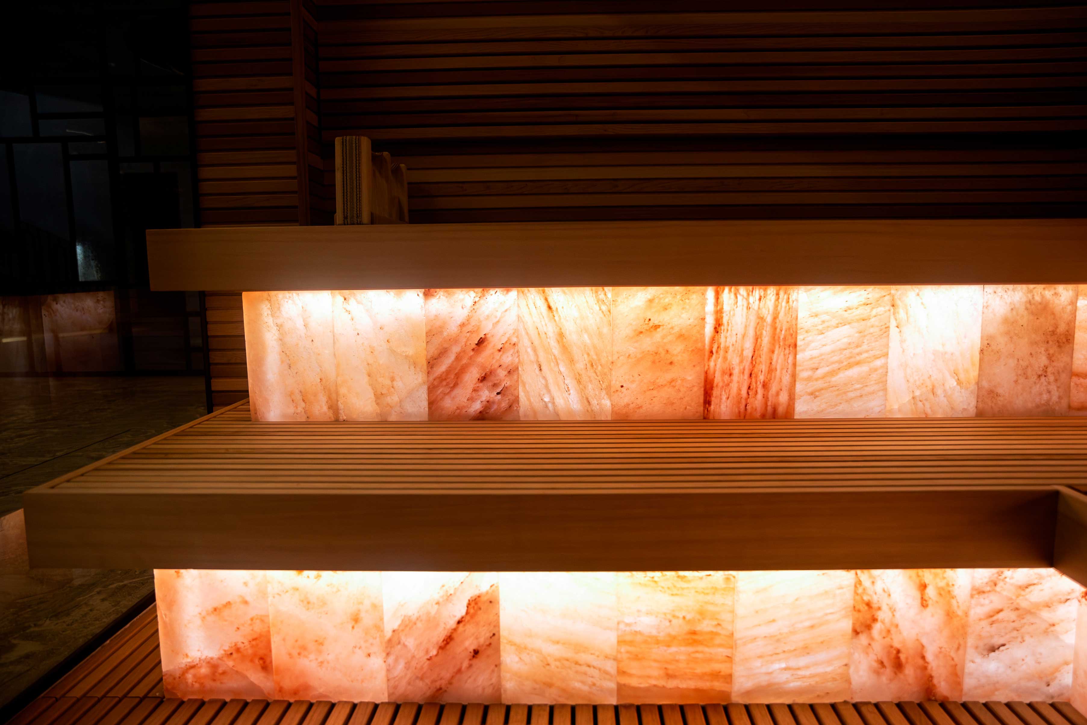 Progetto di sauna a infrarossi privata e piscina