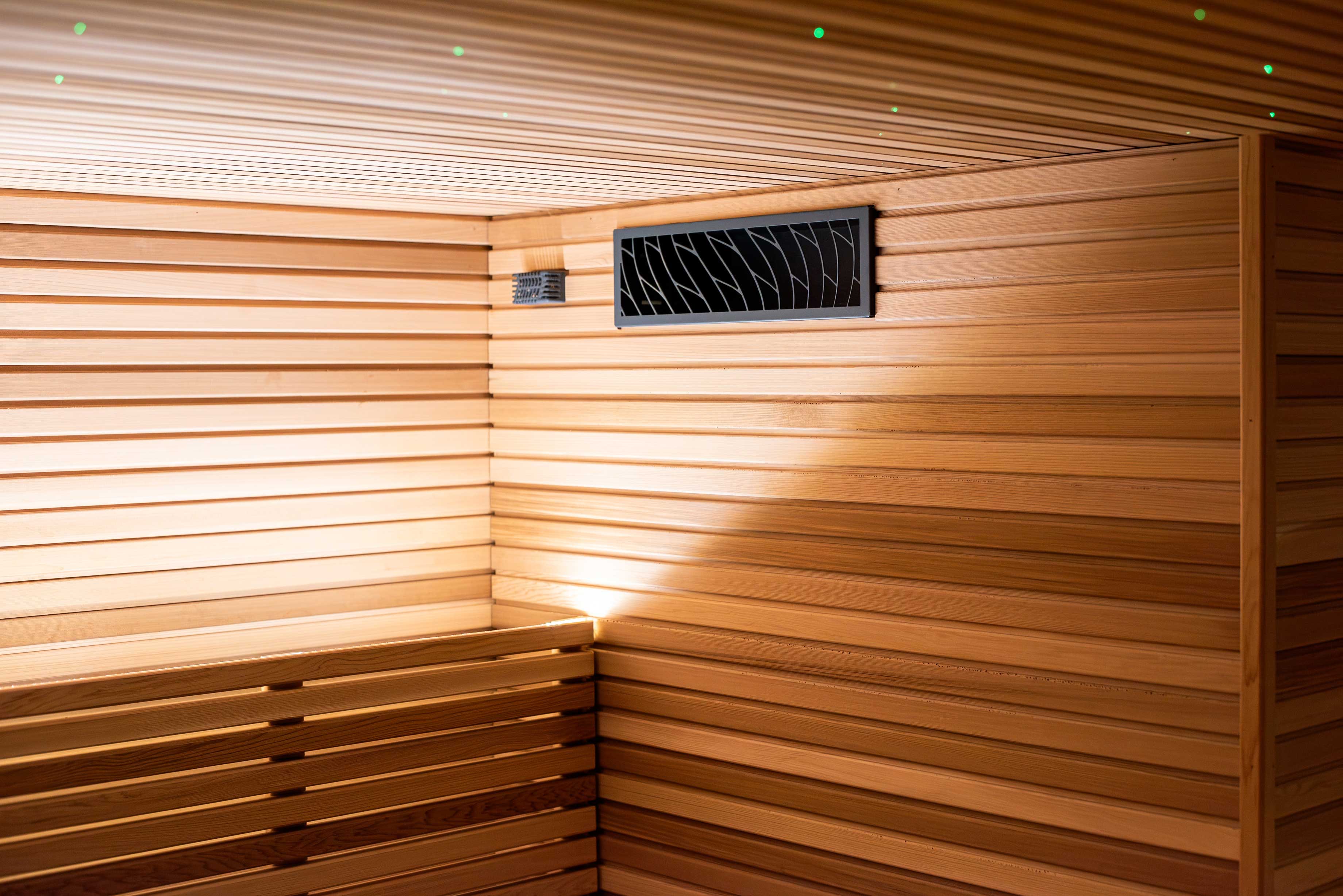 Progetto di sauna a infrarossi privata e piscina